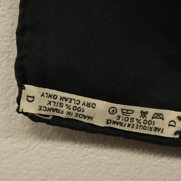 HERMES Carre 90 Scarf ""Pasementerie"" Silk Navy Auth 135492 - Picture 13 of 15